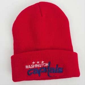 City Hunter Washington Capitals Red Cuffed Knit Beanie Hat